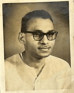 Portrait of young Professor Madiraju Ranga Rao during his formative years